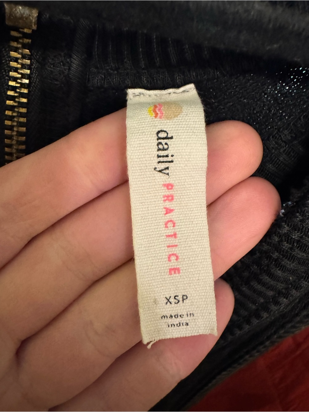 NWOT Anthropologie Daily Practice Horizon Wide-Leg Knit Jumpsuit - black - XSP - Picture 9 of 9